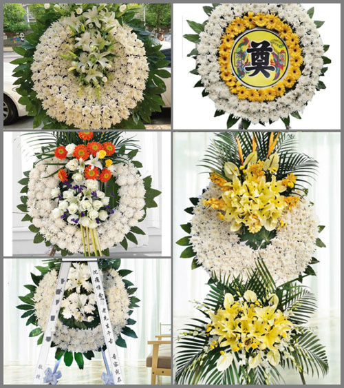 安徽蚌埠市怀远县褚集镇三湖村花圈速递